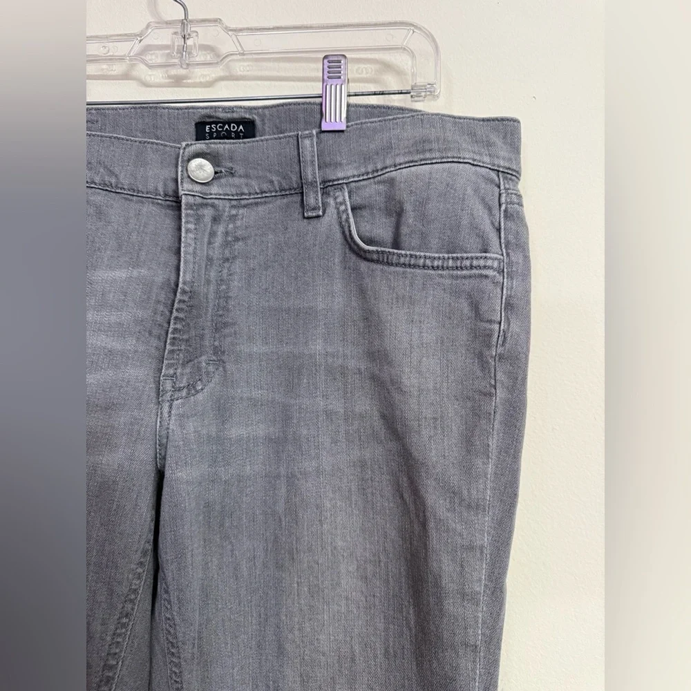 Escada Sport Dark Gray Jeans Sz 40 US 10 - Picture 2 of 6